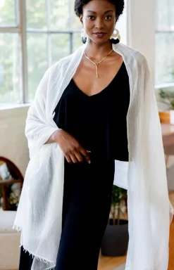 Passport Scarf Ivory