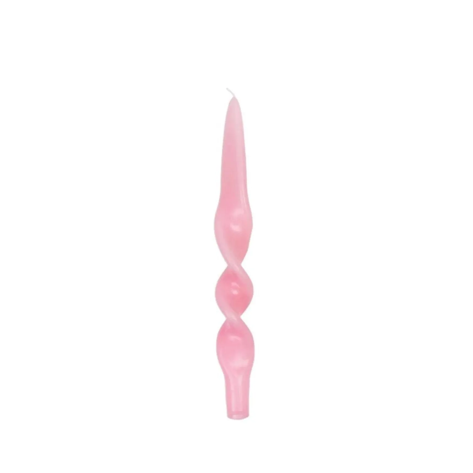 Pastel Twisted Candle Pink