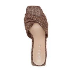 Pedro Raffia Sandal Brown