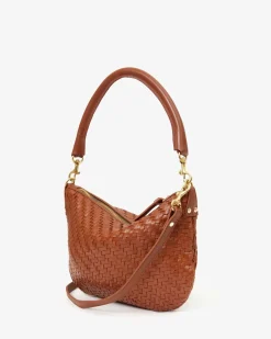 Petit Moyen Messenger Woven Zig Zag Hazelnut