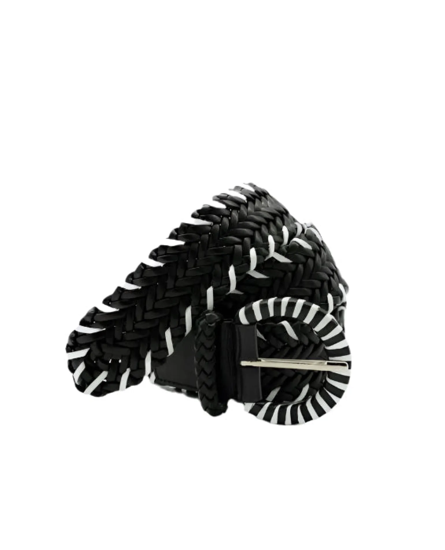 16 Ply Handwoven Belt Black/White