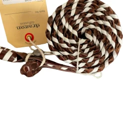 16 Ply Handwoven Belt Bruciato/White