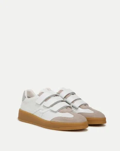 Reagan Velcro Sneaker White/Silver