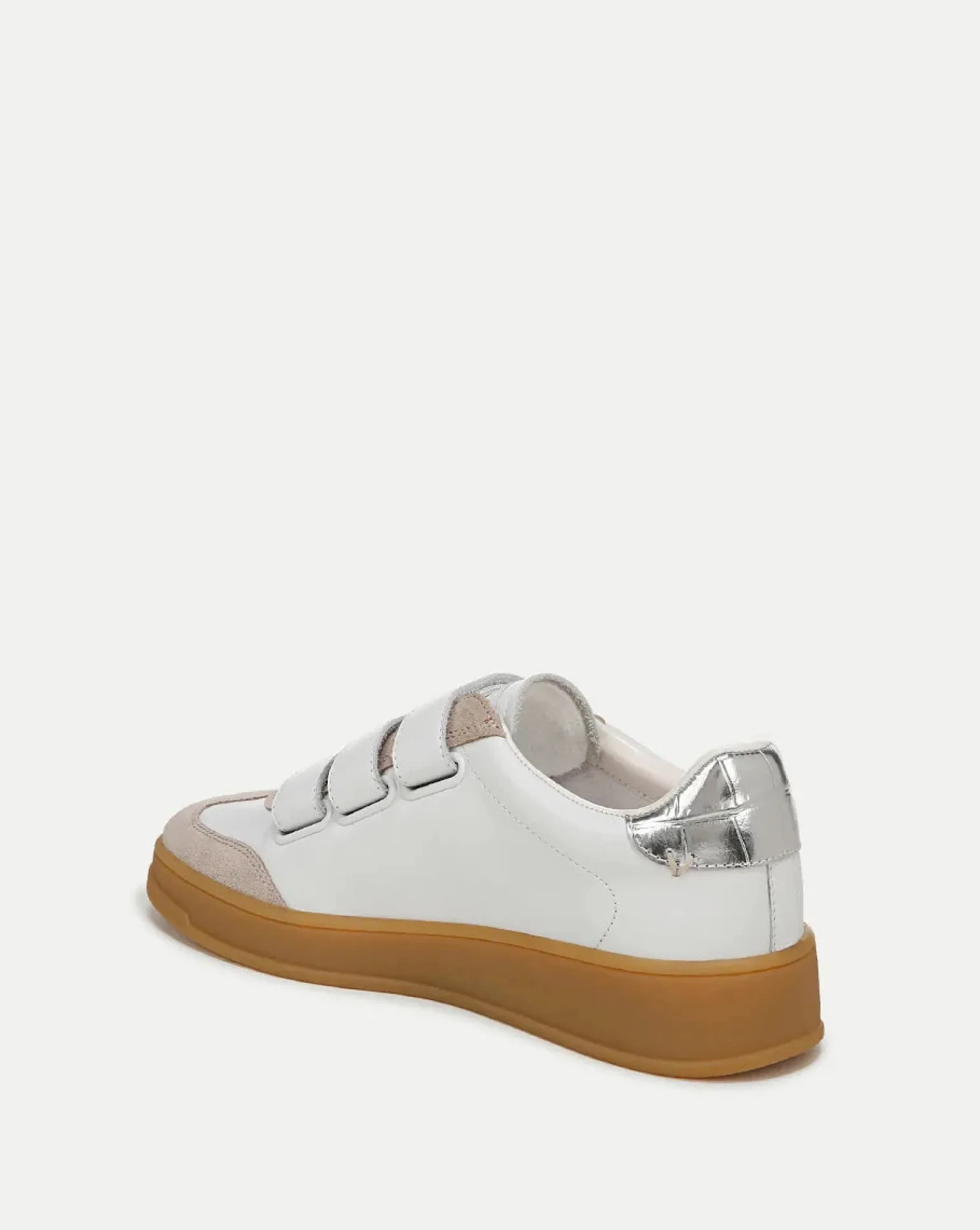 Reagan Velcro Sneaker White/Silver