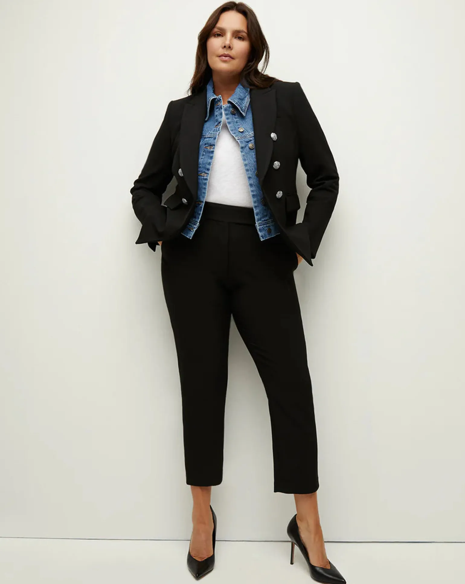 Renzo Pant Black with Silver Buttons