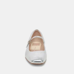 Reyes Ballet Flats Silver