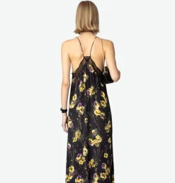Risty Dress Black Yoko Floral Print