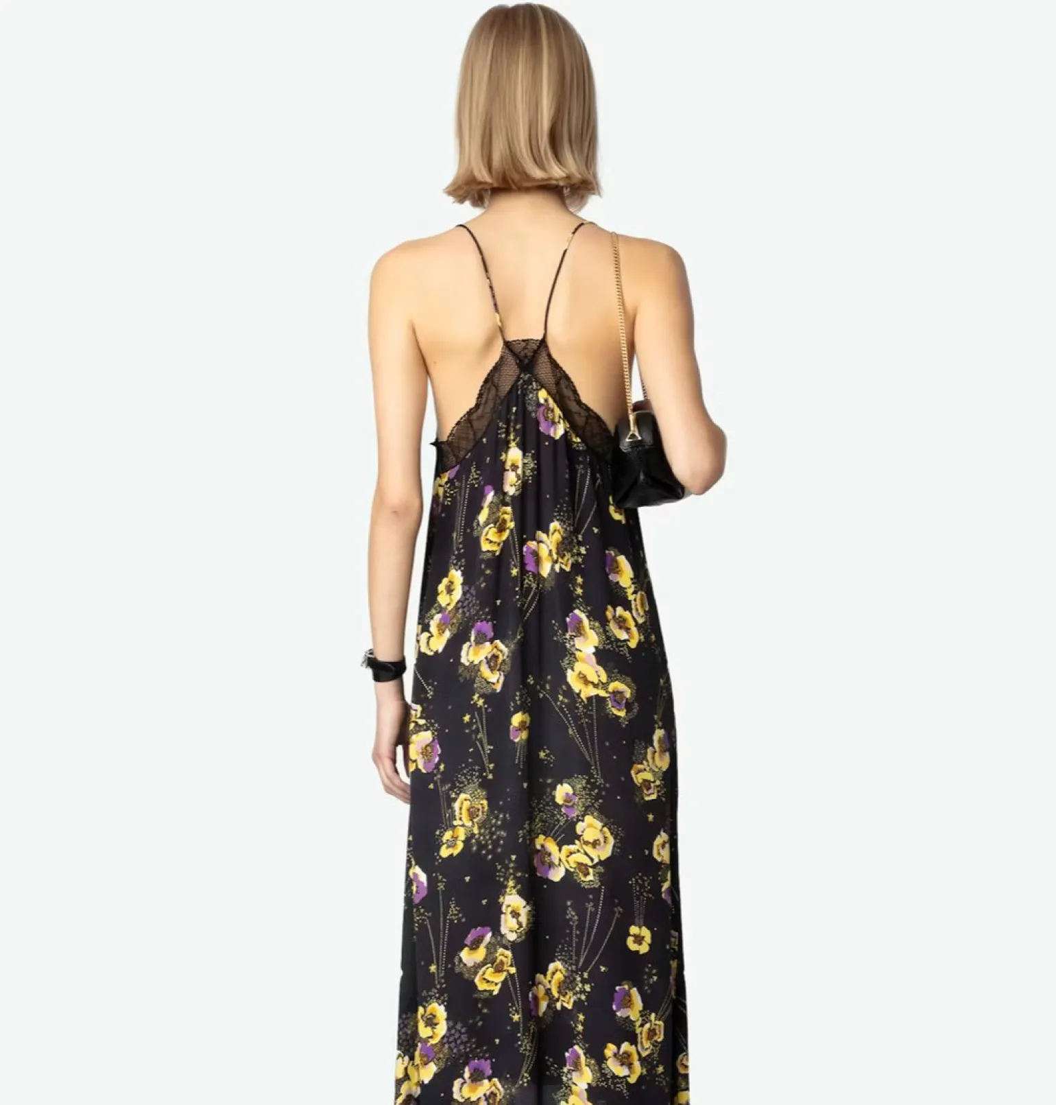 Risty Dress Black Yoko Floral Print