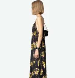 Risty Dress Black Yoko Floral Print