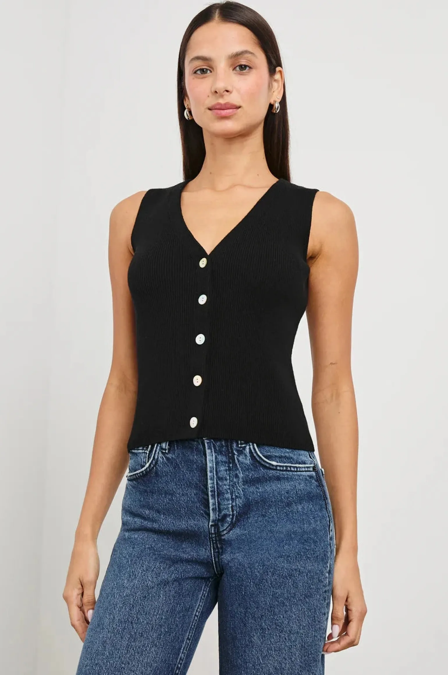 Rosa Vest Black