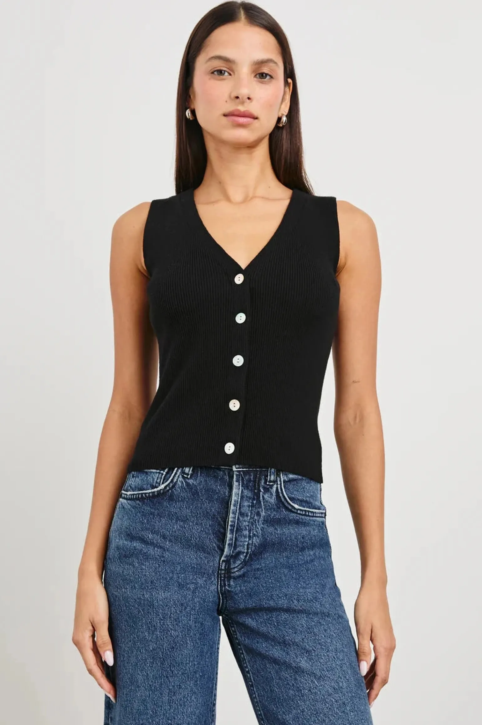Rosa Vest Black