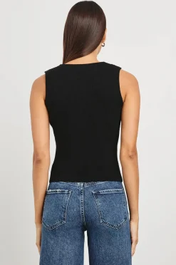 Rosa Vest Black