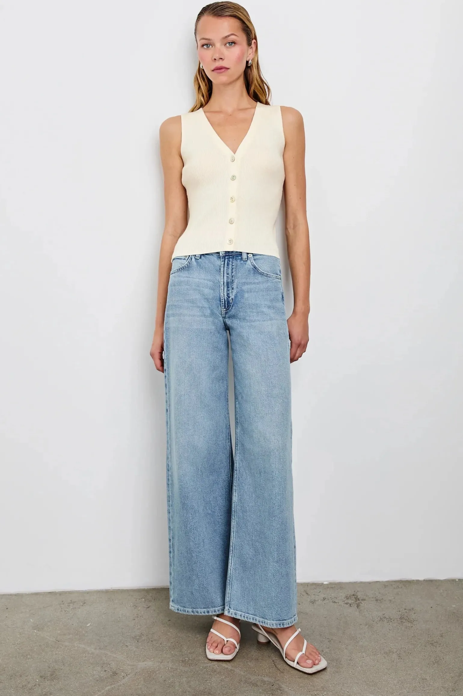 Rosa Vest Ivory