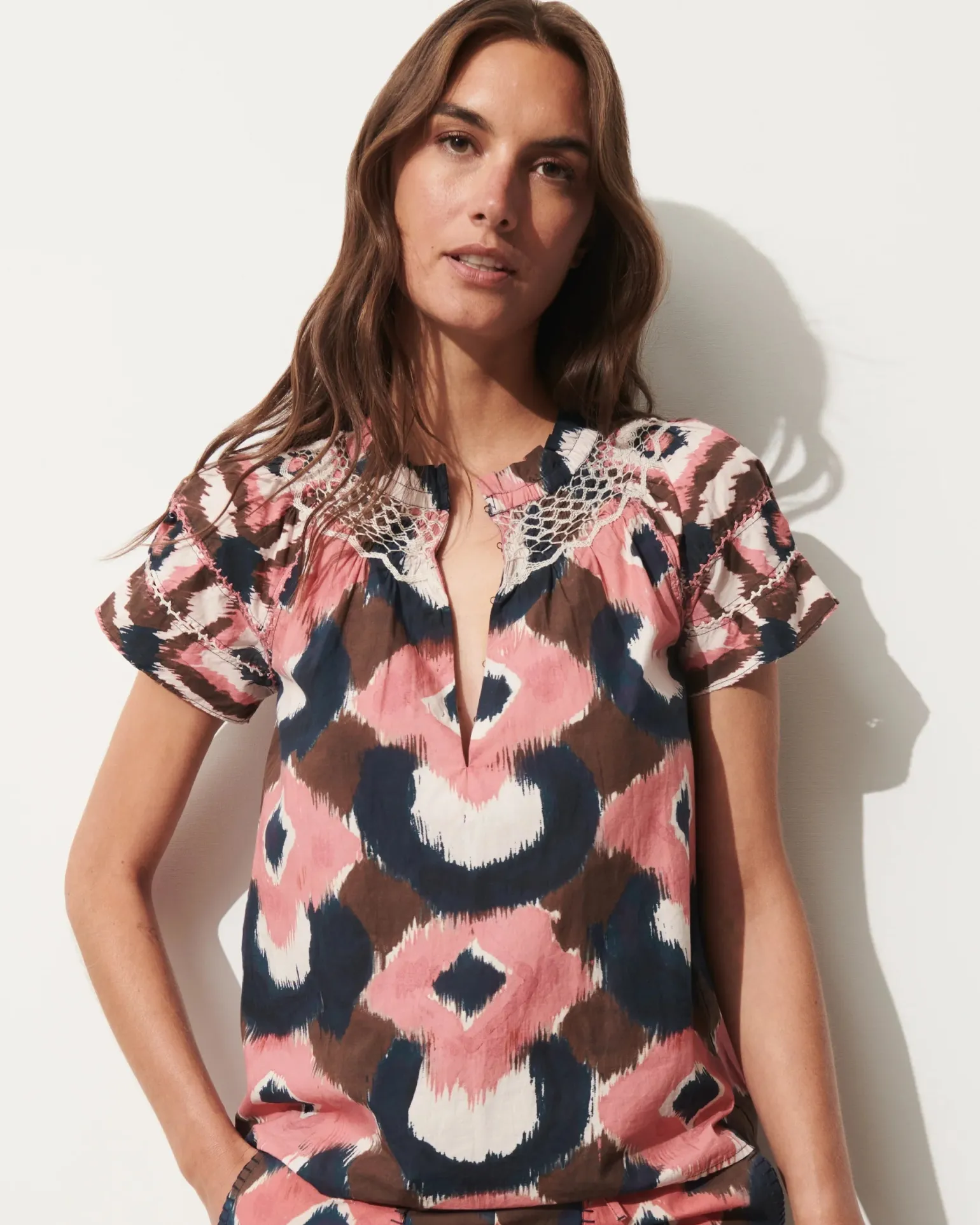 Rosie Top Painterly Lock Chalk
