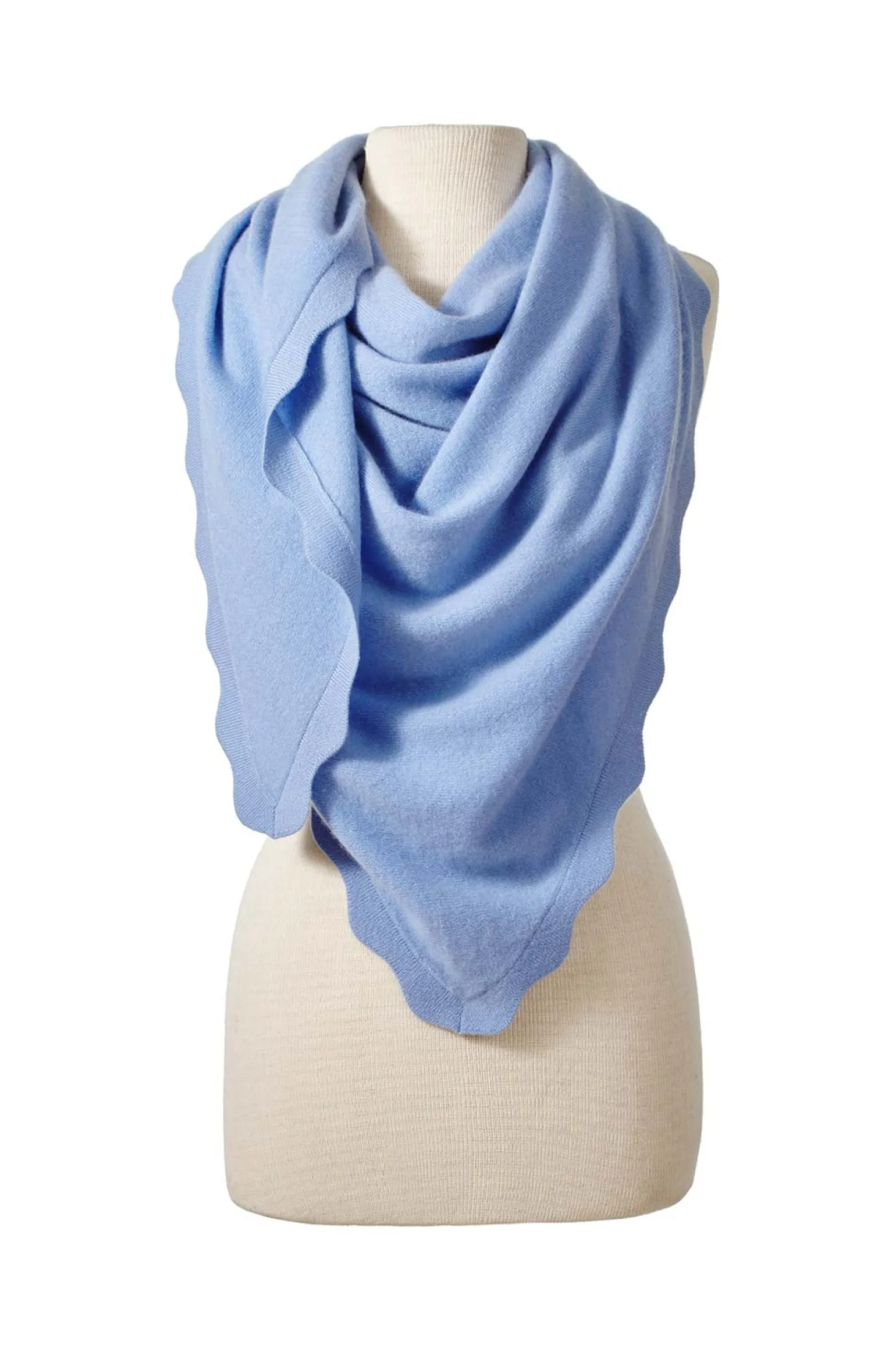 Ruffle Tri Wrap Lake Blue