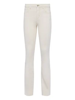 Ruth High Rise Straight Raw Hem Macadamia