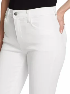Sada High Rise Crop Slim Blanc