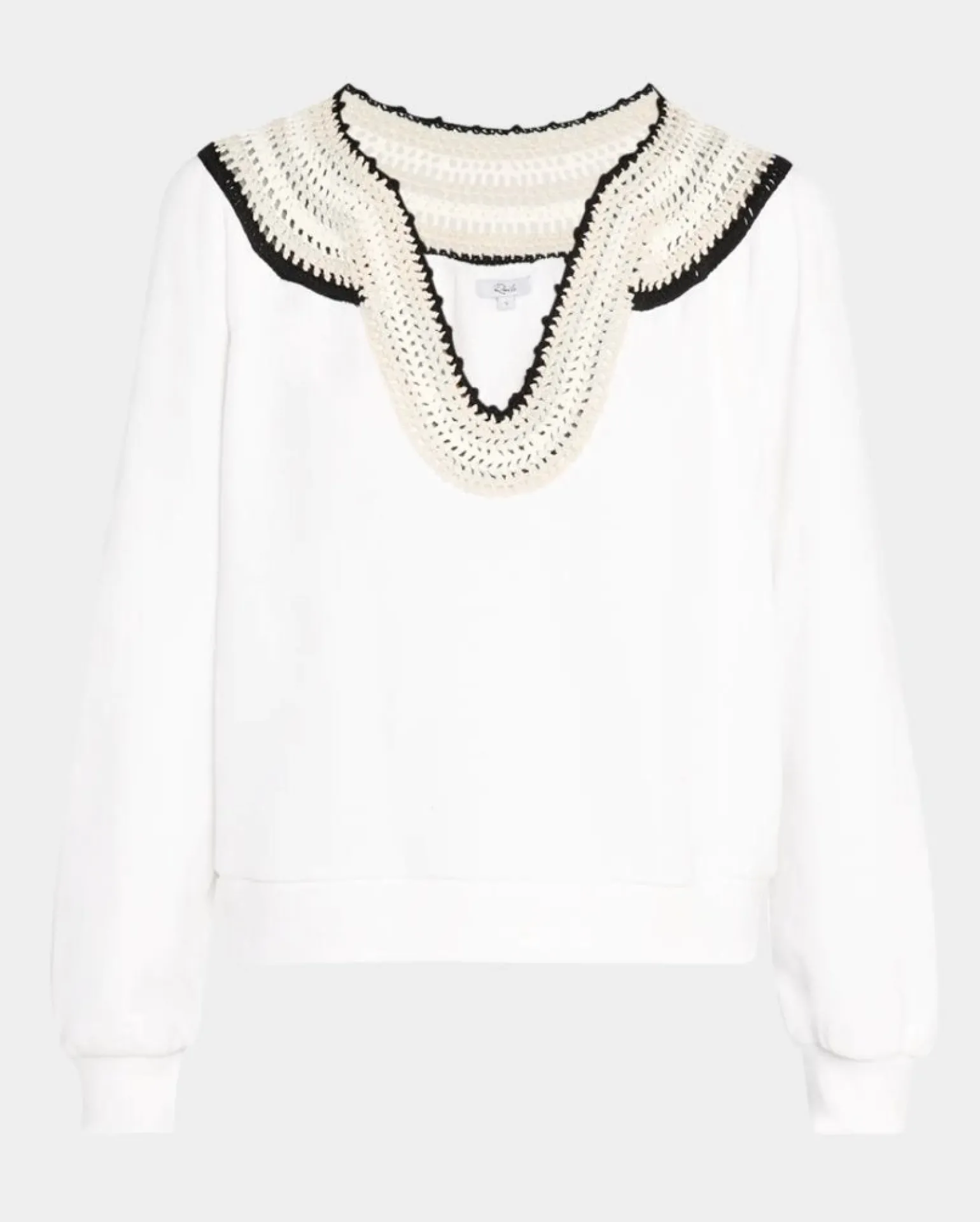 Sava Crewneck Ivory Crochet