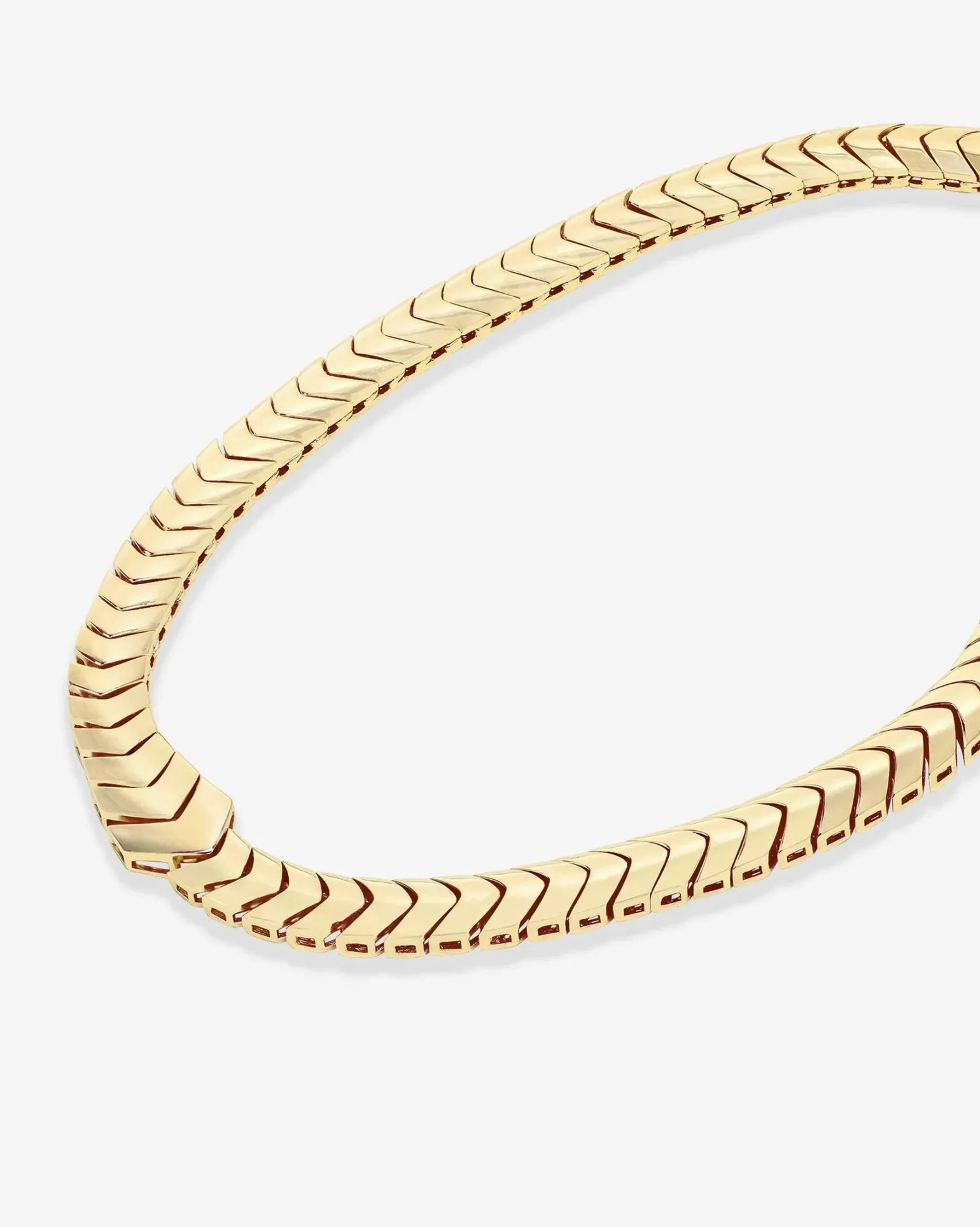Serpent Herringbone Collar 16