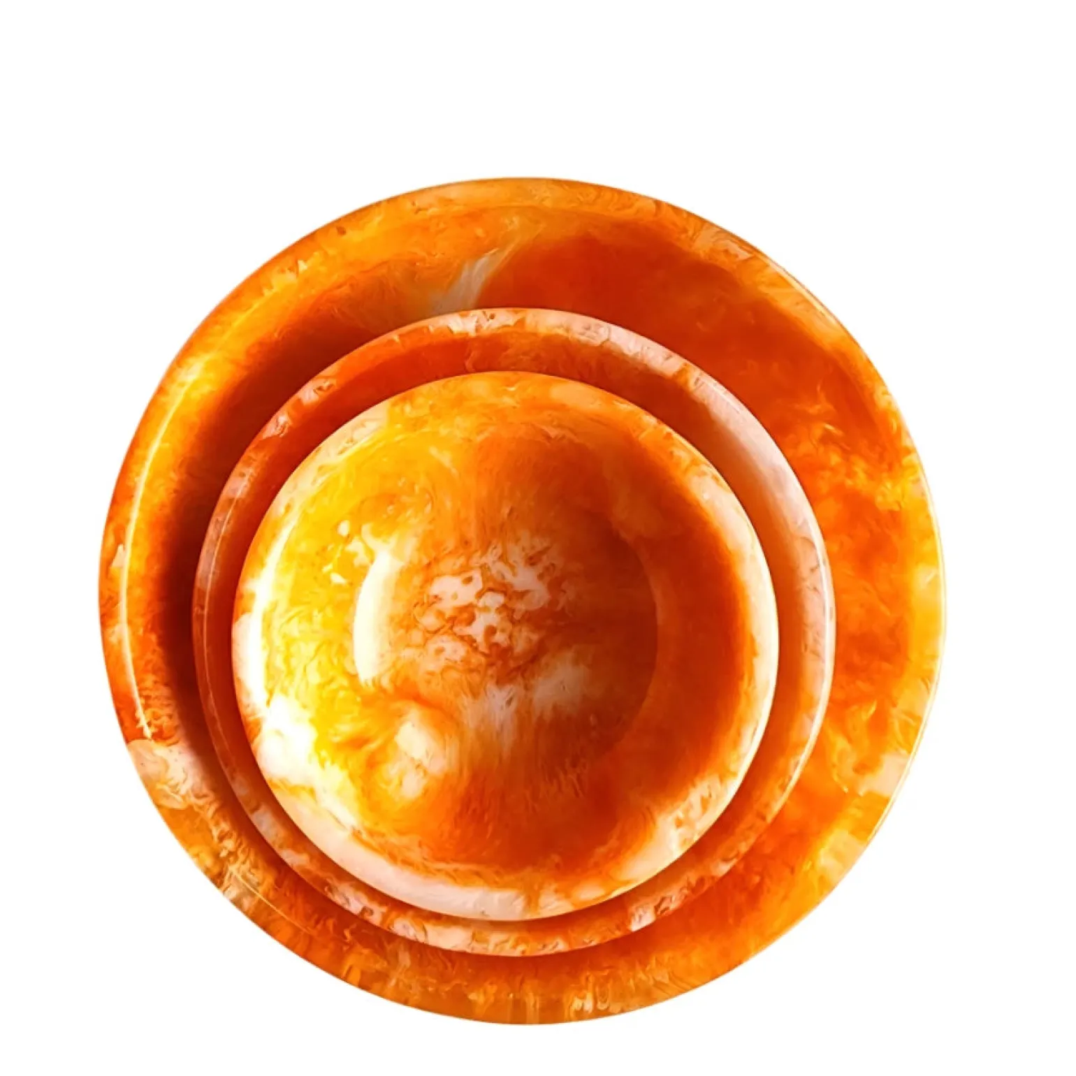 Serving Bowls Set of 3 Orange