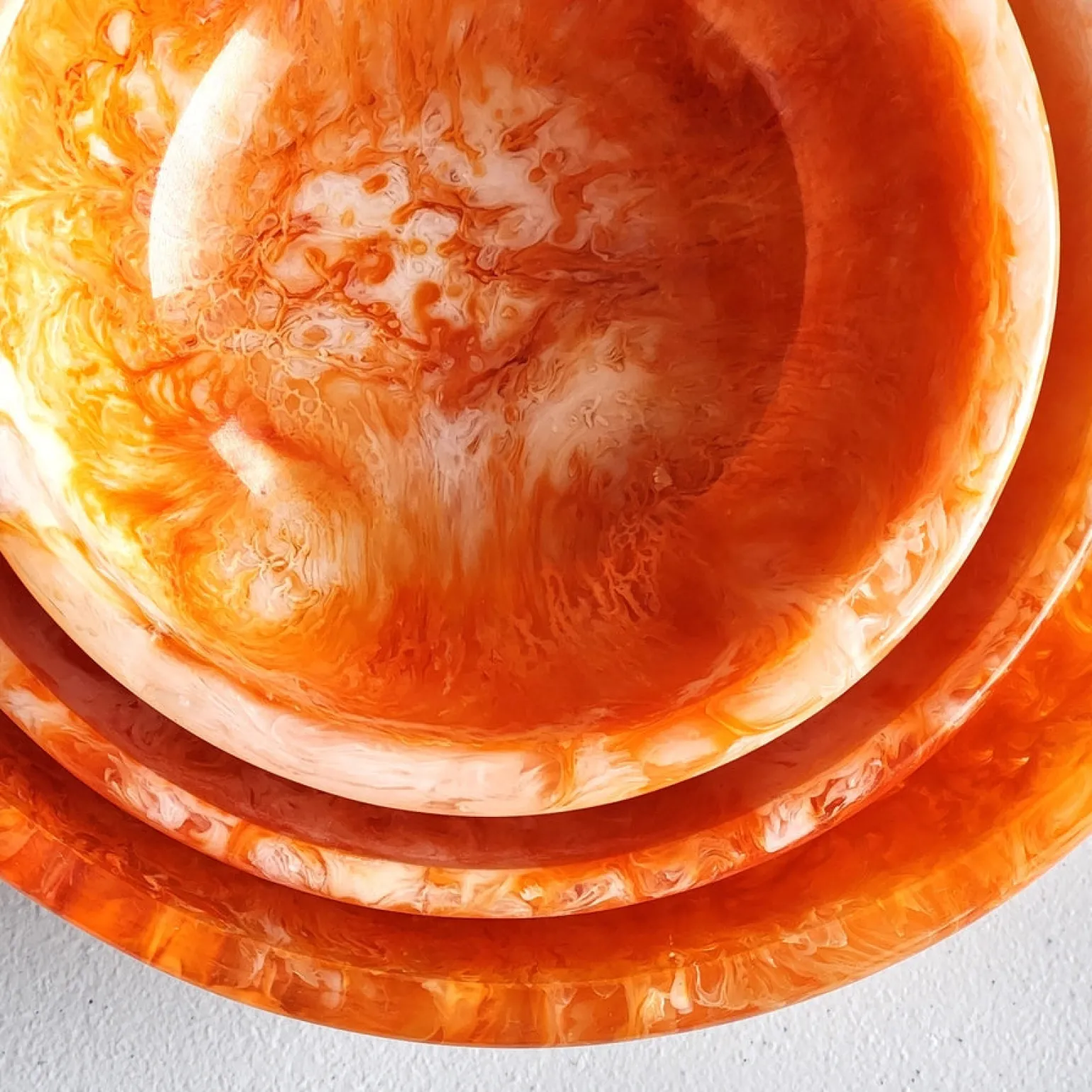 Serving Bowls Set of 3 Orange