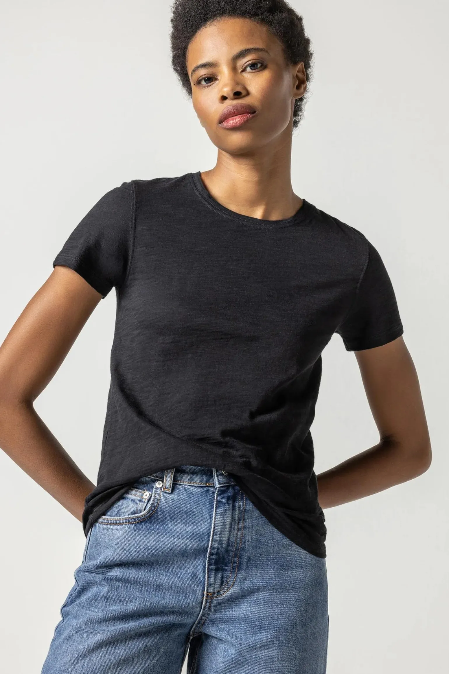 Short Sleeve Crewneck Black