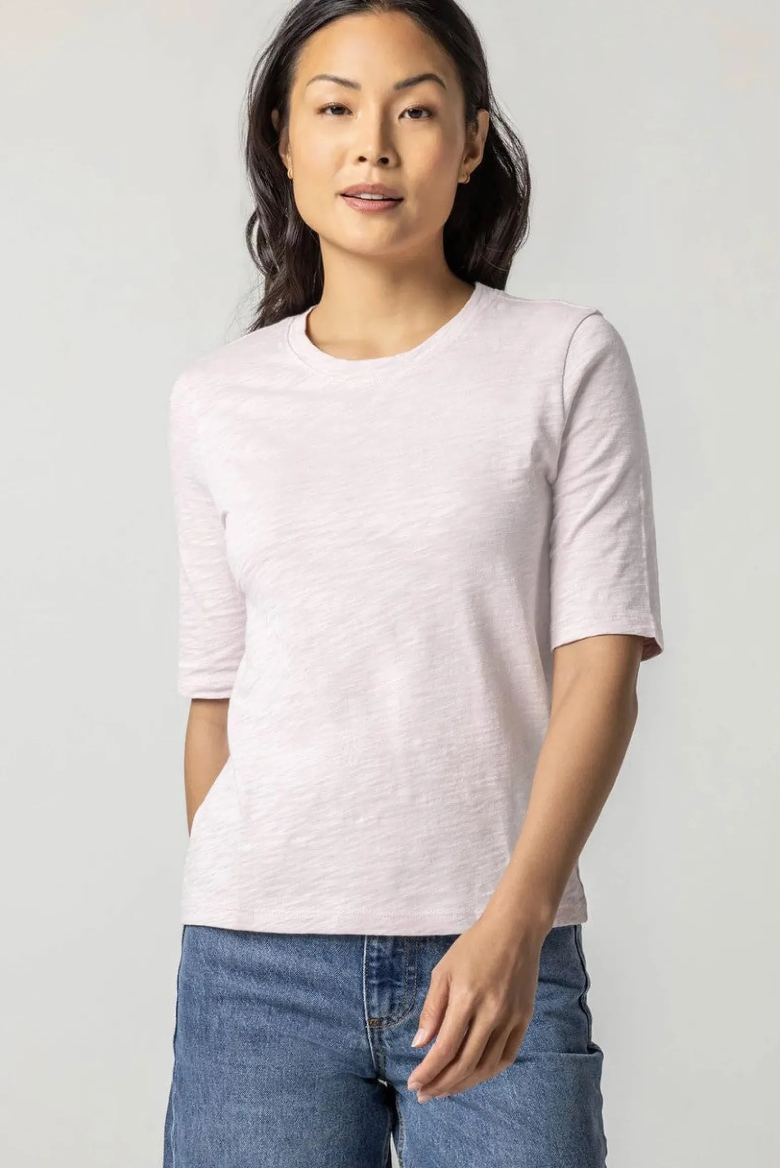 Short Sleeve Crewneck Soft Orchid