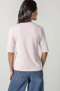 Short Sleeve Crewneck Soft Orchid