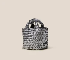 St. Barths Petit Tote Metallic Titanium