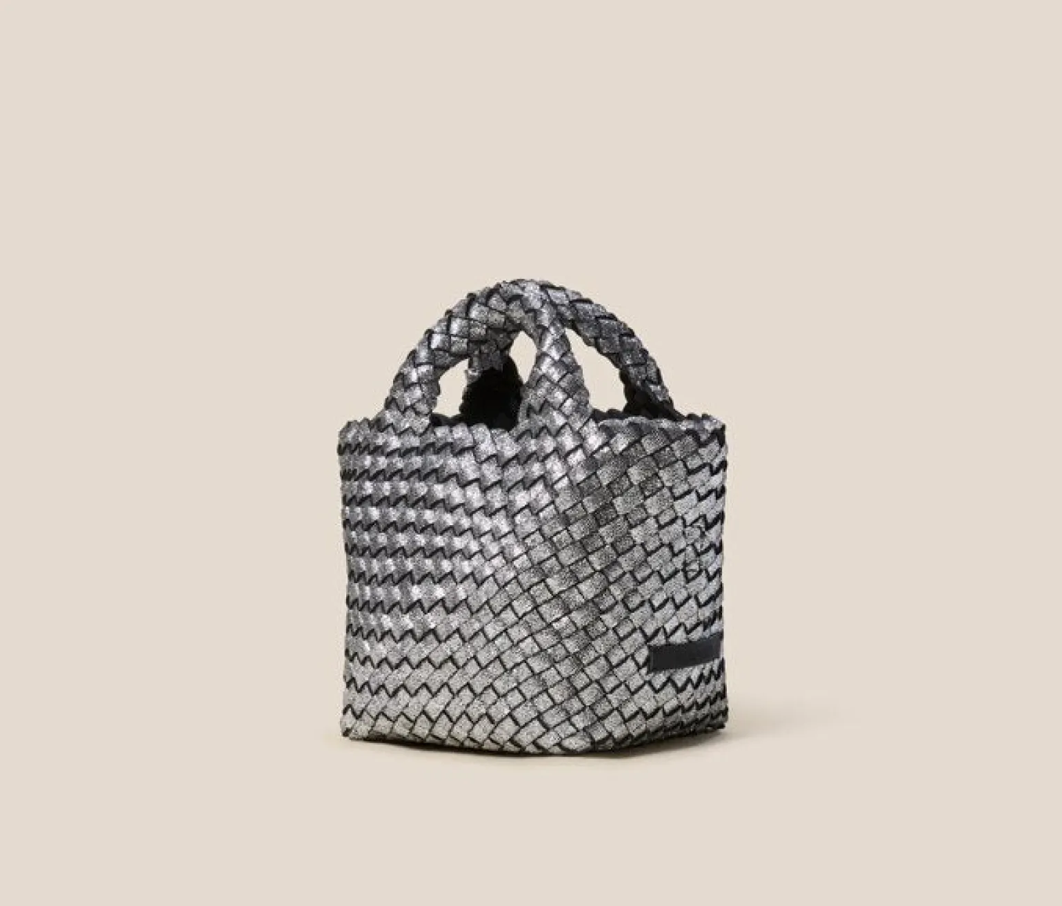 St. Barths Petit Tote Metallic Titanium