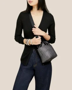 St. Barths Petit Tote Metallic Titanium