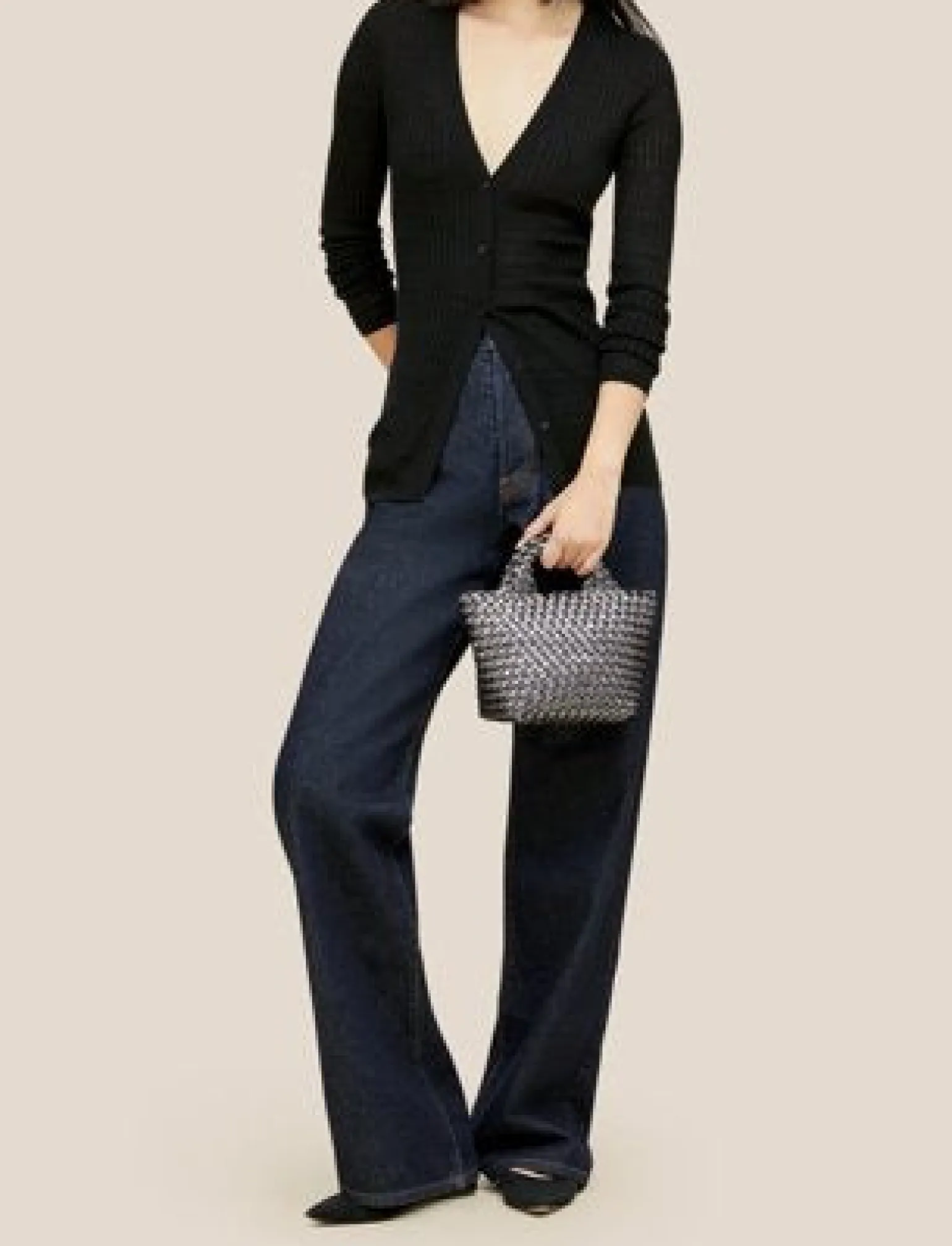 St. Barths Petit Tote Metallic Titanium