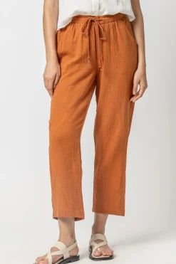 Straight Leg Gauze Pant Sienna