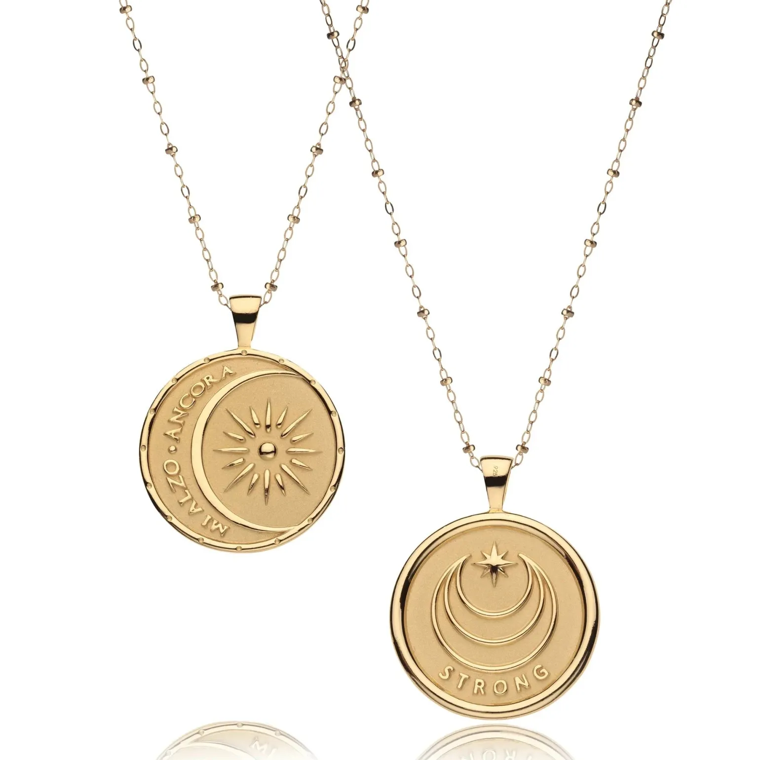 Strong Original Pendant Coin Mi Alzo Ancora 16-18