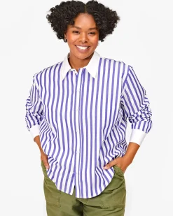 Suzette Shirt Royal/White Stripe