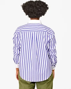Suzette Shirt Royal/White Stripe