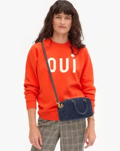 Sweatshirt Blood Orange w/ Cream Oui