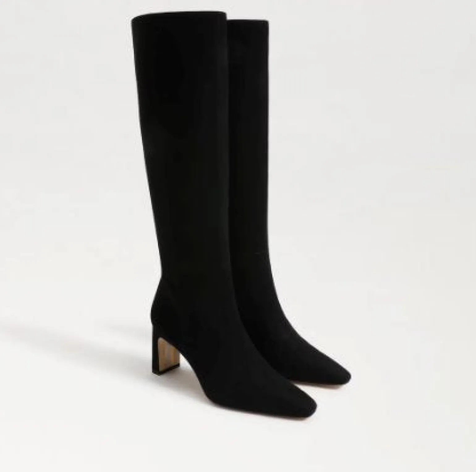 Sylvia Knee High Boot Black Suede