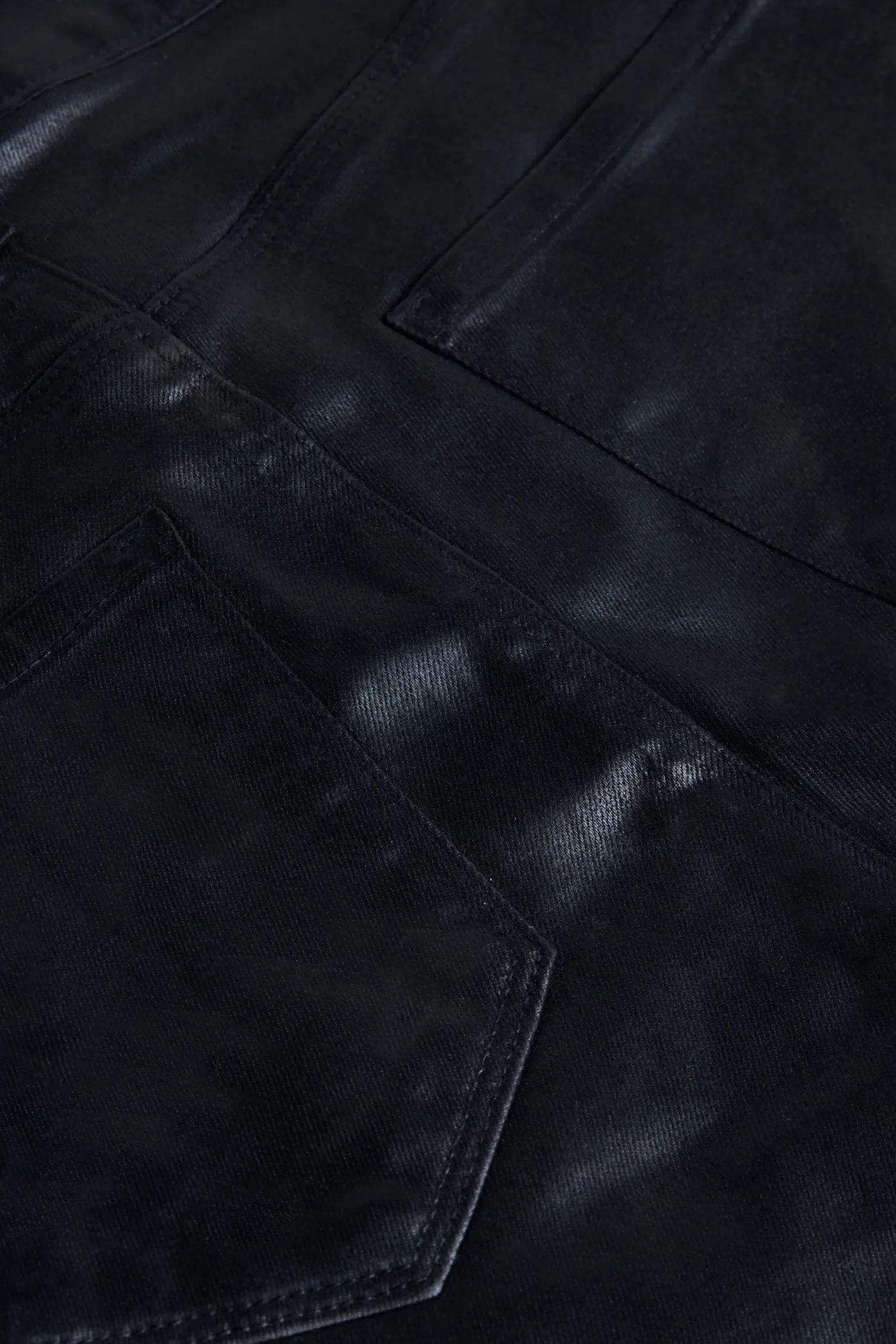 Tati High Rise Micro Boot Noir Coated