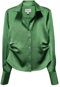 Tawnie Side Pleat Shirt Sage