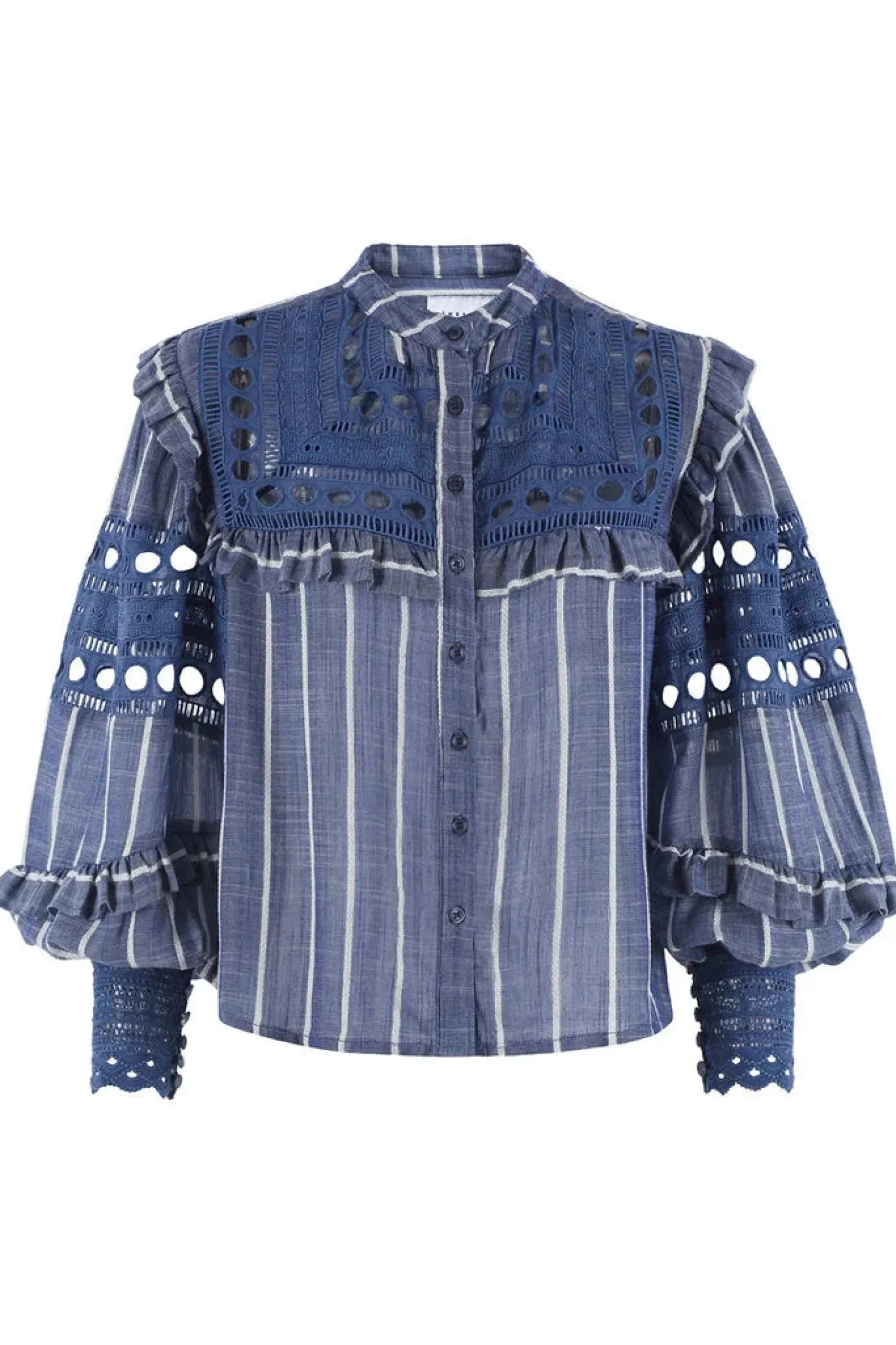 The Danielle Shirt Chambray Stripe