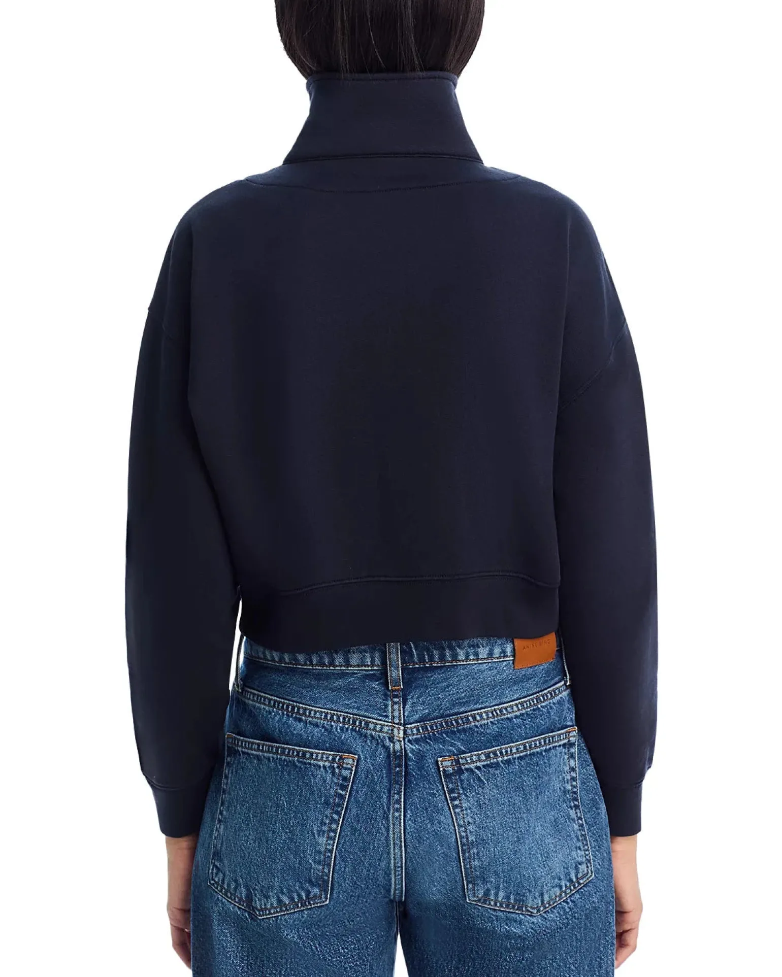 The Double Zip Sweatshirt Dark Navy