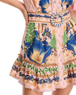 The Dream Garden Pink Mini Dress