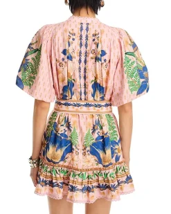 The Dream Garden Pink Mini Dress