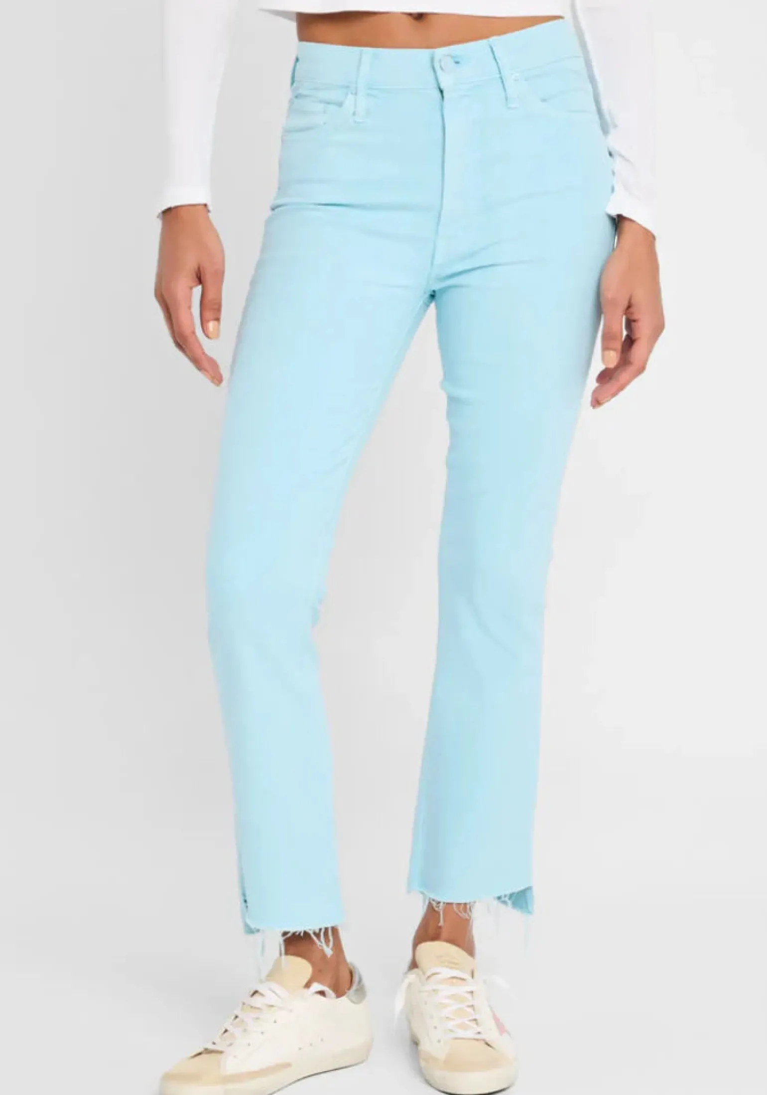 The Insider Crop Step Fray Chalk It Up Blue Glow