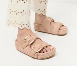 Theo Two Band Sandal Blush