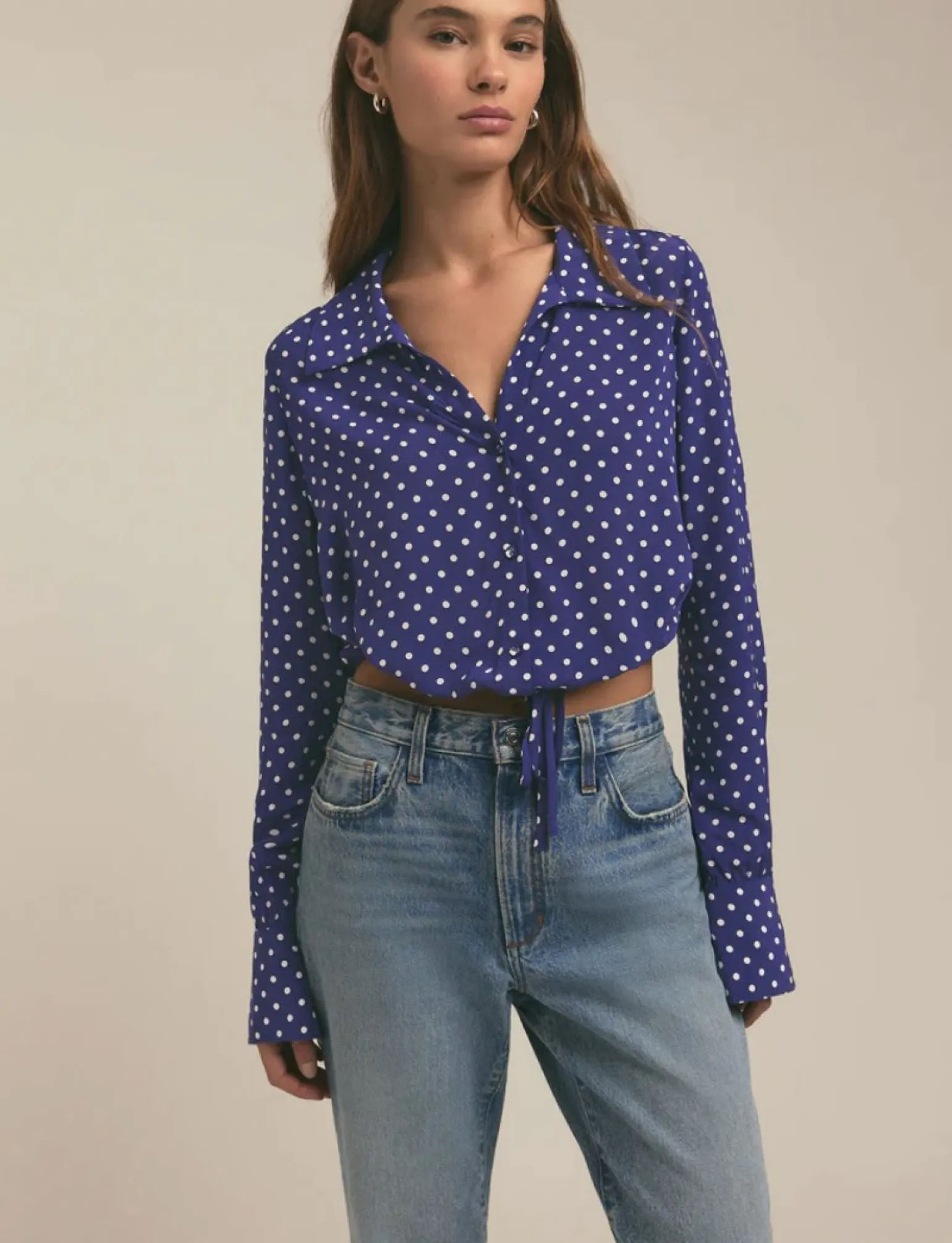 The Parker Top Venetian Ditsy Dot