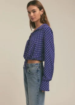The Parker Top Venetian Ditsy Dot