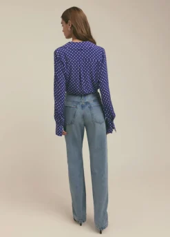 The Parker Top Venetian Ditsy Dot