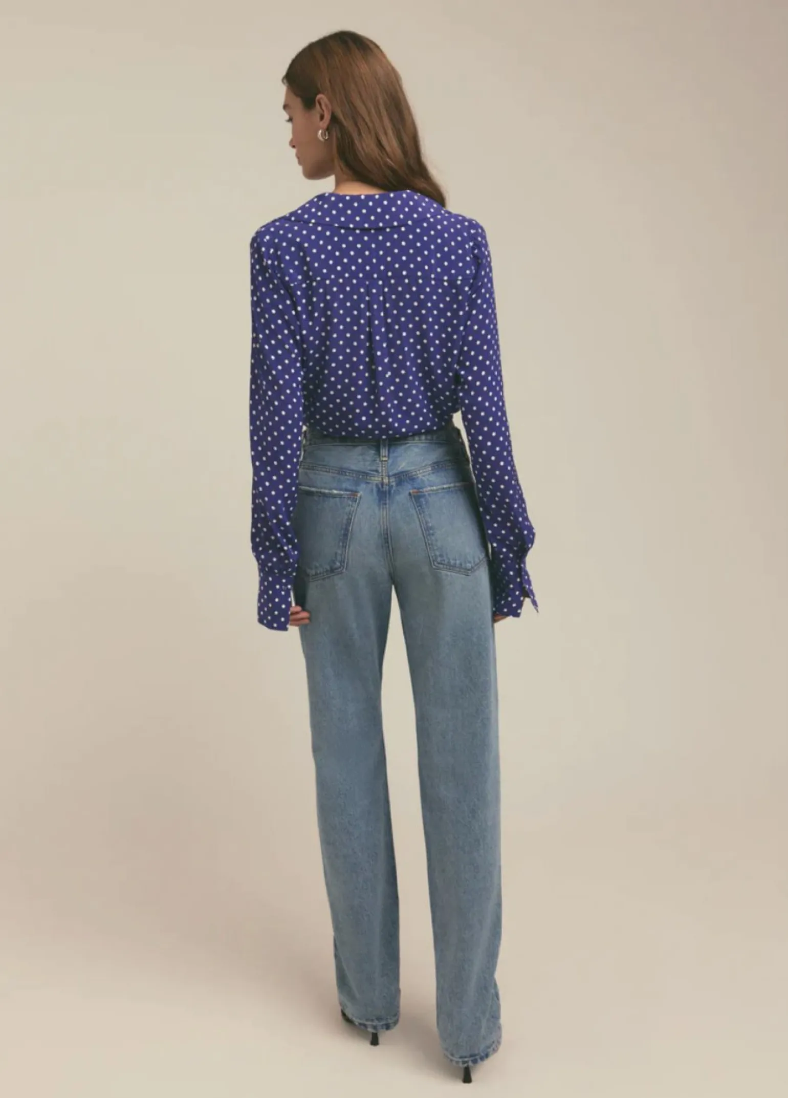 The Parker Top Venetian Ditsy Dot